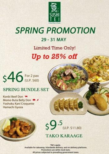 Sushi-Tei-Spring-Promotion-1-350x495 29-31 May 2020: Sushi Tei Spring Promotion