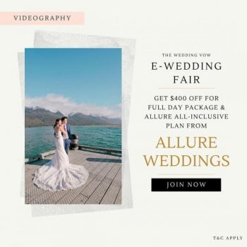 The-wedding-Vow-E-Wedding-Fair-Promotion-with-Allure-Weddings--350x350 28-31 May 2020: The wedding Vow E-Wedding Fair Promotion with Allure Weddings