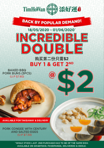 Tim-Ho-Wan-Incredible-Double-Promotion-350x494 18 May-1 Jun 2020: Tim Ho Wan Incredible Double Promotion