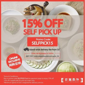 VivoCity-Island-Wide-Delivery-Fee-Promotion-350x350 30 Apr 2020 Onward: Soup Restaurant Islandwide Delivery Fee Promotion at VivoCity