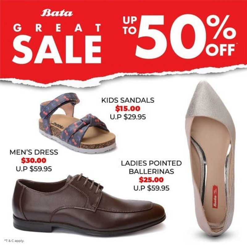 3 Jun 2020 Onward: Bata 50% off Sale - SG.EverydayOnSales.com