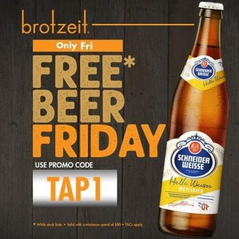 Brotzeit-German-Bier-Bar-Restaurant-FREE-Beer-Friday-Promotion-350x350 5 Jun 2020 Onward: Brotzeit German Bier Bar & Restaurant FREE Beer Friday Promotion