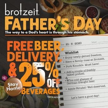 Brotzeit-German-Bier-Bar-Restaurant-Fathers-Day-Promotion-350x350 19-21 Jun 2020: Brotzeit German Bier Bar & Restaurant Father's Day Promotion