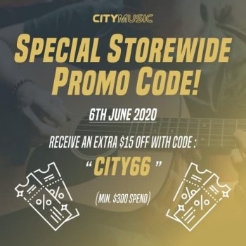 City-Music-Special-Storewide-Promo-Code-Promotion-350x350 6 Jun 2020: City Music Special Storewide Promo Code Promotion