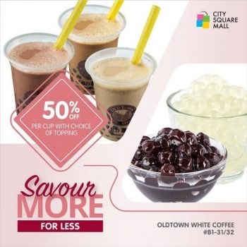 City-Square-Mall-Bubble-Tea-with-Choice-of-Topping-Promotion-350x350 17-30 Jun 2020: OLDTOWN White Coffee Bubble Tea with Choice of Topping Promotion at City Square Mall