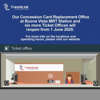 Concession-Card-Replacement-Office-at-Buona-Vista-MRT-Promotion-with-TransitLink-1-350x350 9 Jun 2020 Onward: Concession Card Replacement Office at Buona Vista MRT Promotion with TransitLink