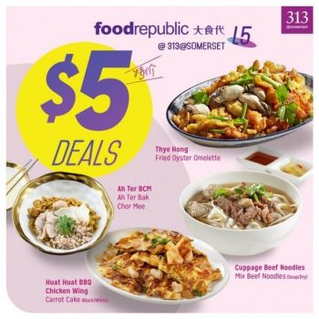 Food-Republic-Welcome-Back-5-Specials-Promotion-at-313@somerset-350x350 5-30 Jun 2020: Food Republic Welcome Back $5 Specials Promotion at 313@somerset