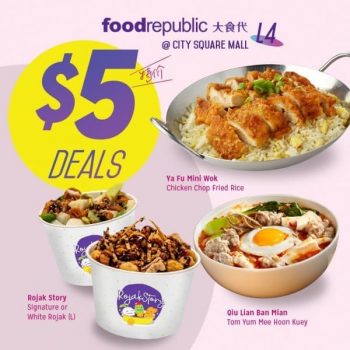Food-Republic-Welcome-Back-5-Specials-Promotion-at-City-Square-Mall-350x350 12-30 Jun 2020: Food Republic Welcome Back $5 Specials Promotion at City Square Mall