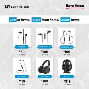 Harvey-Norman-Sennheiser-Headphones-Promotion-350x350 9-30 Jun 2020: Harvey Norman Sennheiser Headphones Promotion