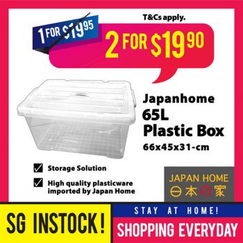 Japan-Home-Plastic-Storage-Box-Promo-at-Qoo10-350x350 8 Jun 2020 Onward: Japan Home Plastic Storage Box Promo at Qoo10