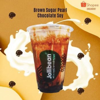 Jollibean-Exclusive-Takeaway-Brown-Sugar-Pearl-Chocolate-Soy-Drinks-Promotion-350x350 12 Jun 2020 Onward: Jollibean Brown Sugar Pearl Chocolate Soy Drinks Promotion on Shopee