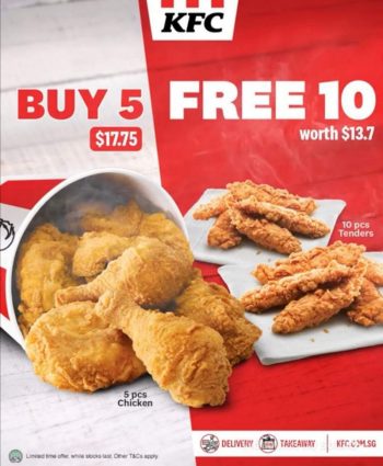 KFC-Buy-5-Free-10-Promo-350x425 22 Jun 2020 Onward: KFC Buy 5 Free 10 Promo
