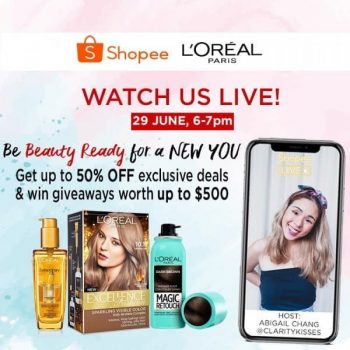 LOreal-Live-on-Shopee-350x350 29 Jun 2020 Onward: L'Oreal Live on Shopee