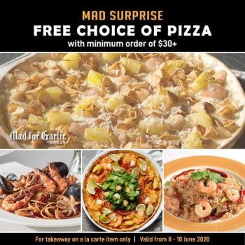 Mad-for-Garlic-Fre-Choice-of-Pizza-Promotion-350x350 8-10 Jun 2020: Mad for Garlic Free Choice of Pizza Promotion