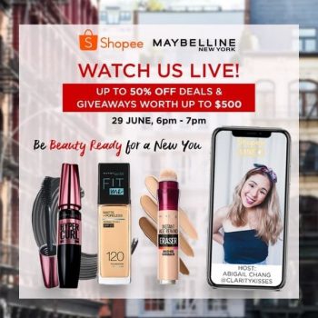 Maybelline-Live-on-Shopee-350x350 29 Jun 2020: Maybelline Live on Shopee