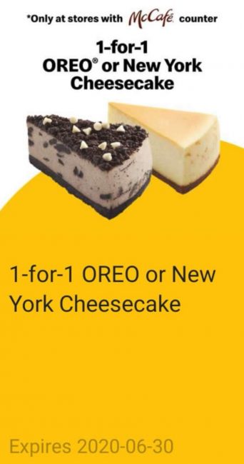 McDonald’s-1-for-1-OREO-or-New-York-Cheesecake-Promo-2-342x650 16-30 Jun 2020: McDonald’s 1-for-1 OREO or New York Cheesecake Promo