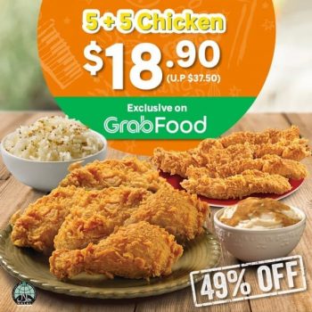 Popeyes-Louisiana-Kitchen-5-5-Chicken-Promotion--350x350 15-30 Jun 2020: Popeyes Louisiana Kitchen 5 + 5 Chicken Promotion on Grabfood