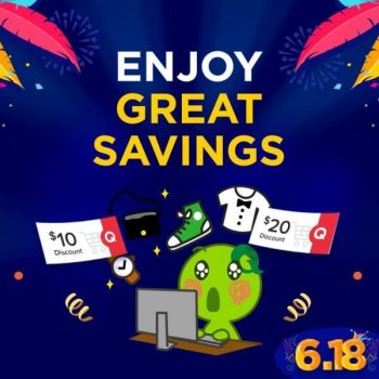 Qoo10-6.18-Savings-Carnival-Promotion-350x350 16 Jun 2020 Onward: Qoo10 6.18 Savings Carnival Promotion