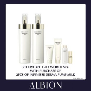 Robinsons-2pc-Of-Infinesse-Derma-Pump-Milk-Promotion--350x350 19 Jun 2020 Onward: ALBION Infinesse Derma Pump Milk Promotion at Robinsons