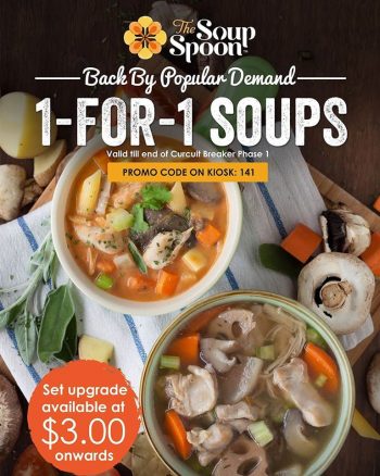 The-Soup-Spoon-1-for-1-Soups-Promotion-350x438 16-18 Jun 2020: The Soup Spoon 1-for-1 Soups Promotion