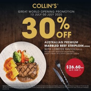 Collins-Grille-Great-World-Opening-Promotion-350x350 17 Jul-30 Aug 2020: Collin's Grille Great World Opening Promotion