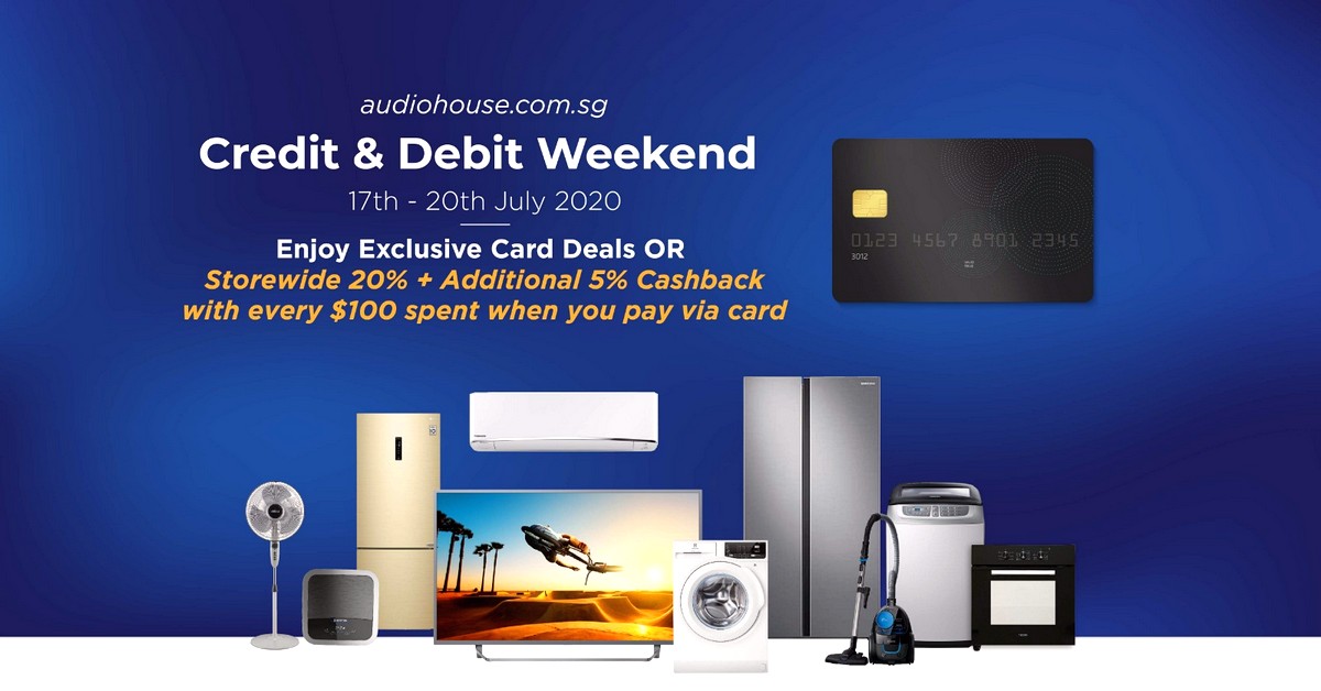 Credit-Debit-card-Weekend 17-20 Jul 2020: Audio House 4-Day Credit/Debit Weekend Sale