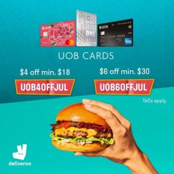 Deliveroo-6-Off-Promotion-with-UOB-Cards-350x350 6 Jul 2020 Onward: Deliveroo $6 Off Promotion with UOB Cards