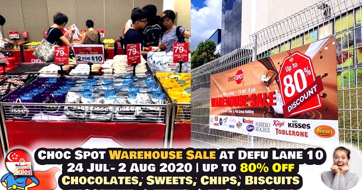 EOS-SG-Choc-Spot-July-New 24 Jul-2 Aug 2020: Choc Spot Warehouse Sale! Up to 80% off Chocolates, Sweets, Chips, Biscuits!