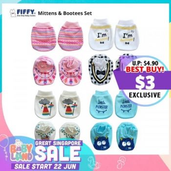 Fiffy-Mittens-Bootees-Set-Sale-at-Baby-Land--350x350 30 Jun-5 Jul 2020: Fiffy Mittens & Bootees Set Sale at Baby Land