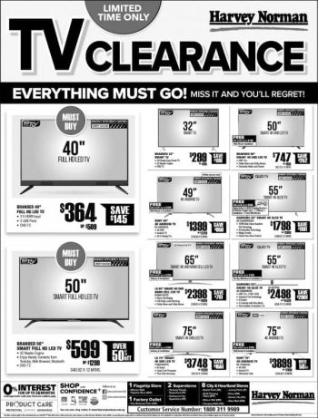 Harvey-Norman-Tv-Clearance-Sale-350x461 11-17 Jul 2020: Harvey Norman Tv Clearance Sale