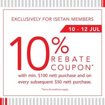 Isetan-10-Rebate-Coupon-Promotion-350x350 10-12 Jul 2020: Isetan 10% Rebate Coupon Promotion