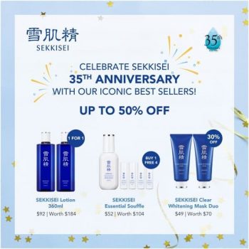 Isetan-35th-Anniversary-Promotion-350x350 1-31 Jul 2020: SEKKISEI 35th Anniversary Promotion at Isetan