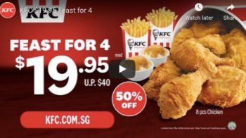 KFC-Feast-for-4-Promotion-350x196 10 Jul 2020 Onward: KFC Feast for 4 Promotion