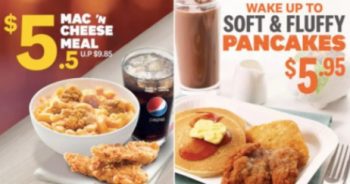 KFC-Mac-‘N-Cheese-with-New-Pancakes-Platter-Promotion-350x184 9 Jul 2020 Onward: KFC Mac ‘N Cheese with New Pancakes Platter Promotion