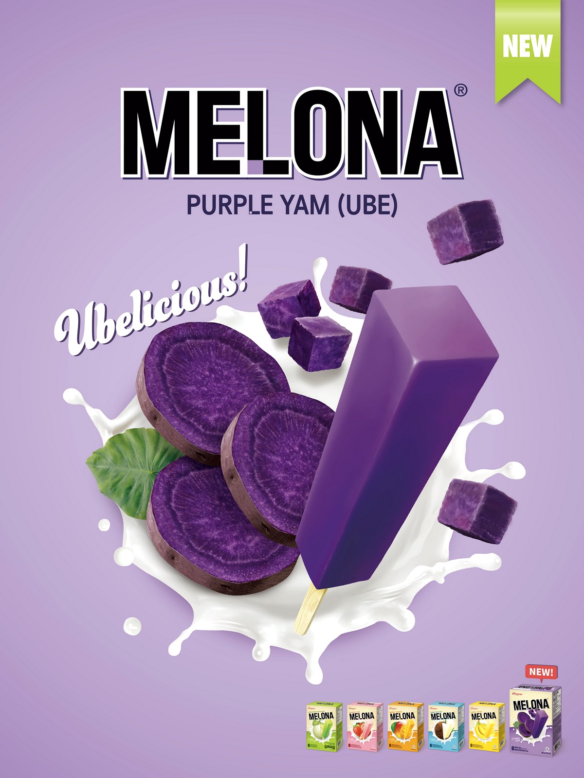 Melona-Taro-Poster-2 Today Onwards: Binggrae All New Melona Taro Ice Cream Bar! Purple Yam Flavour Available in Singapore Now!