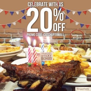 Morganfield’s-20-Off-Promotion-at-VivoCity-350x350 16 Jul 2020 Onward: Morganfield’s 20% Off Promotion at VivoCity