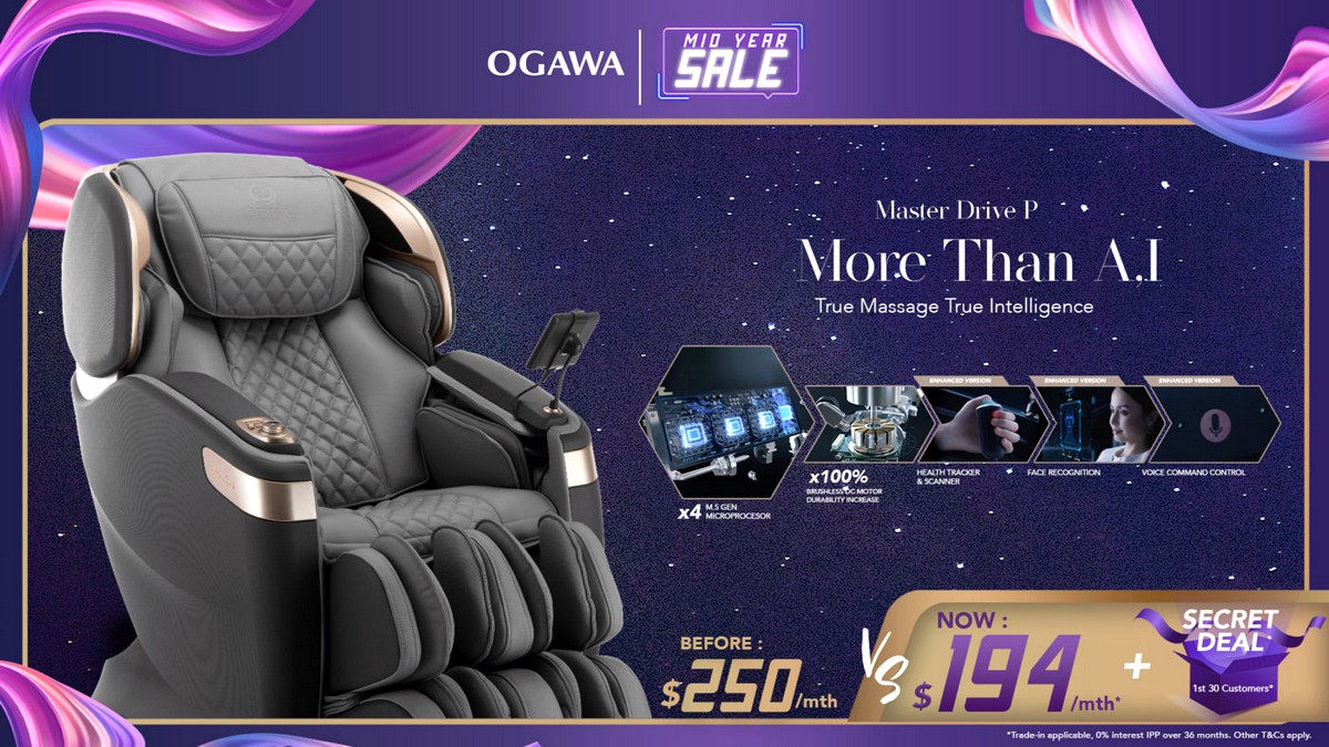 Ogawa-Mid-Year-Sale-Master-Drive-Plus Now till 19th July 2020: OGAWA Mid Year Sale!+Additional GST Rebates Storewide! Limited Time Exclusive!