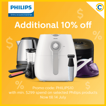 Philips-Brand-Fair-Promotion-at-COURTS--350x350 10-14 Jul 2020: Philips Brand Fair Promotion at COURTS