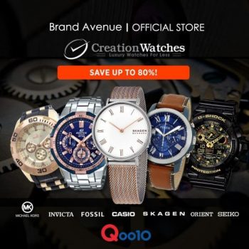 Qoo10-Creation-Watches-Promotion--350x350 22 Jul 2020 Onward: Creation Watches Promotion at Qoo10