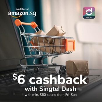 Singtel-Dash-6-Cashback-Promotion-350x350 28 Jul 2020 Onward: Amazon.sg and ezbuy $6 Cashback Promotion with Singtel Dash