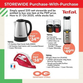 Tefal-Electrical-Appliances-Promotion-at-OG--350x350 21 Jul 2020 Onward: Tefal Electrical Appliances Promotion at OG