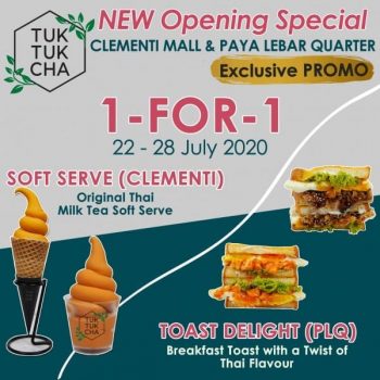 Tuk-Tuk-Cha-Paya-Lebar-Quarter-Clementi-Mall-Exclusive-Promotion-350x350 22-28 Jul 2020: Tuk Tuk Cha Paya Lebar Quarter & Clementi Mall Exclusive Promotion