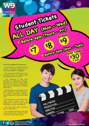 WE-Cinemas-Student-Ticket-Promotion-350x495 21 Jul 2020 Onward: WE Cinemas Student Ticket Promotion
