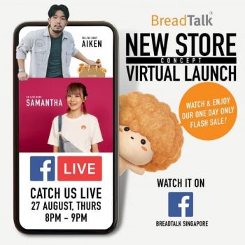 BreadTalk-Facebook-LIVE-Virtual-Store-Launch-Sale-1-350x350 27-28 Aug 2020: BreadTalk Facebook LIVE Virtual Store Launch Sale