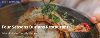 Four-Seasons-Durians-Restaurant-1-for-1-Promotion-with-POSB-350x133 19 Aug-15 Nov 2020: Four Seasons Durians Restaurant 1-for-1 Promotion with POSB