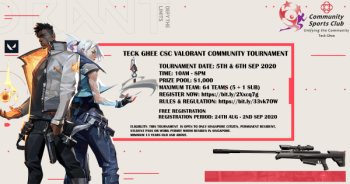 Gam3.Asia-Valorant-Community-Tournament-Promotion-350x184 5-6 Sep 2020: Teck Ghee CSC Valorant Community Tournament Promotion with Gam3.Asia