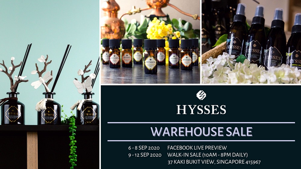 HYSSES-Warehouse-Sale-Singapore-2020-Clearance-Personal-Care-Skincare-Essential-Oil- 6-12 Sept 2020: HYSSES Warehouse Sale! Up to 70% OFF!