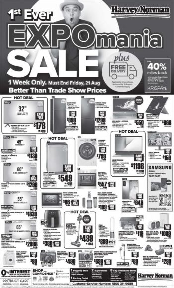 Harvey-Norman-Expomania-Sale-1-350x578 17-21 Aug 2020: Harvey Norman Expomania Sale