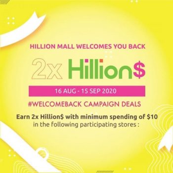 Hillion-Mall-Welcome-Back-Campaign-Promotion-350x350 24 Aug-15 Sep 2020: Hillion Mall Welcome Back Campaign Promotion