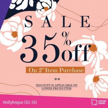 Hollyhoque-35-off-Promotion-at-Century-Square--350x350 27 Aug 2020 Onward: Hollyhoque 35% off Sale at Century Square